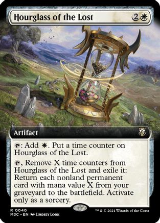 Hourglass of the Lost (Extended Art) (Ripple Foil) [Modern Horizons 3 Commander]