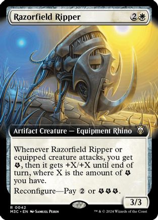 Razorfield Ripper (Extended Art) (Ripple Foil) [Modern Horizons 3 Commander]