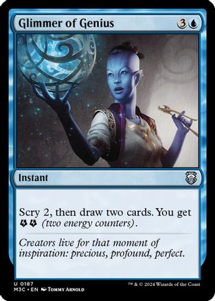 Glimmer of Genius (Ripple Foil) [Modern Horizons 3 Commander]