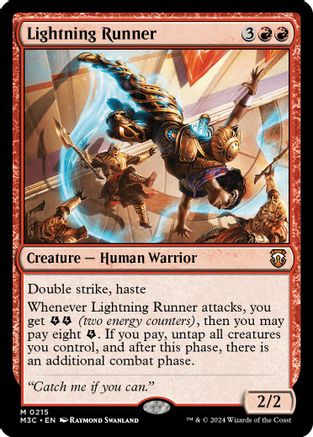 Lightning Runner (Ripple Foil) [Modern Horizons 3 Commander]