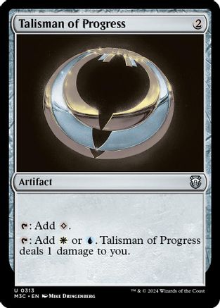 Talisman of Progress (Ripple Foil) [Modern Horizons 3 Commander]