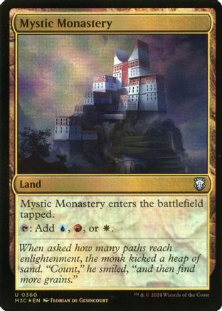 Mystic Monastery (Ripple Foil) [Modern Horizons 3 Commander]