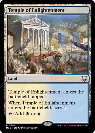 Temple of Enlightenment (Ripple Foil) [Modern Horizons 3 Commander]