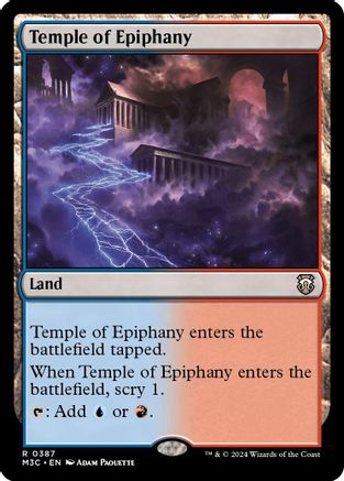 Temple of Epiphany (Ripple Foil) [Modern Horizons 3 Commander]