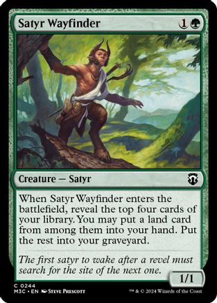 Satyr Wayfinder (Ripple Foil) [Modern Horizons 3 Commander]
