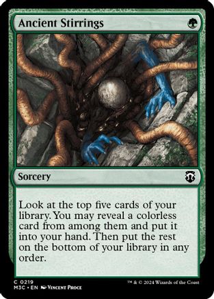 Ancient Stirrings (Ripple Foil) [Modern Horizons 3 Commander]