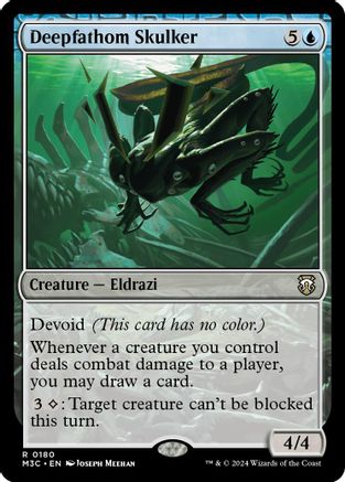 Deepfathom Skulker (Ripple Foil) [Modern Horizons 3 Commander]