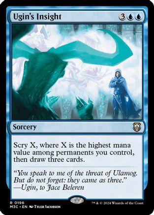 Ugin's Insight (Ripple Foil) [Modern Horizons 3 Commander]