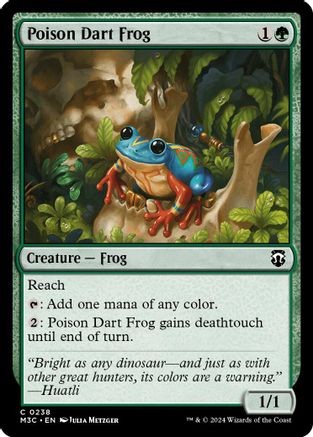 Poison Dart Frog (Ripple Foil) [Modern Horizons 3 Commander]