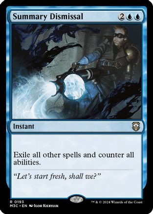Summary Dismissal (Ripple Foil) [Modern Horizons 3 Commander]