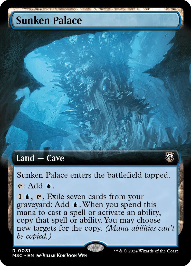 Sunken Palace (Extended Art) (Ripple Foil) [Modern Horizons 3 Commander]