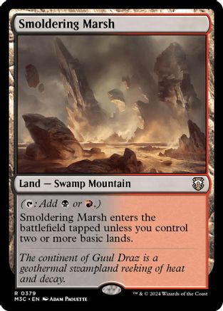Smoldering Marsh (Ripple Foil) [Modern Horizons 3 Commander]