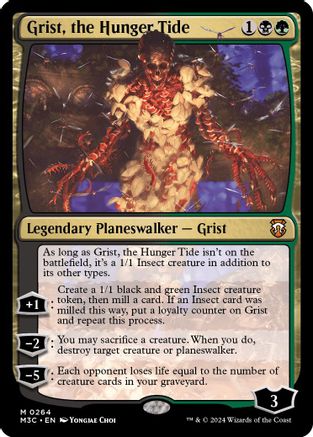 Grist, the Hunger Tide (Ripple Foil) [Modern Horizons 3 Commander]