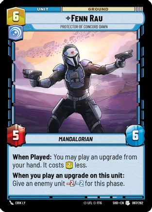 Fenn Rau - Protector of Concord Dawn (067/262) (067/262) [Shadows of the Galaxy]
