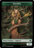 Squirrel // Darkstar Augur Double-Sided Token [Bloomburrow Tokens]
