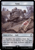 Junk // Thopter Double-Sided Token [Fallout Tokens]