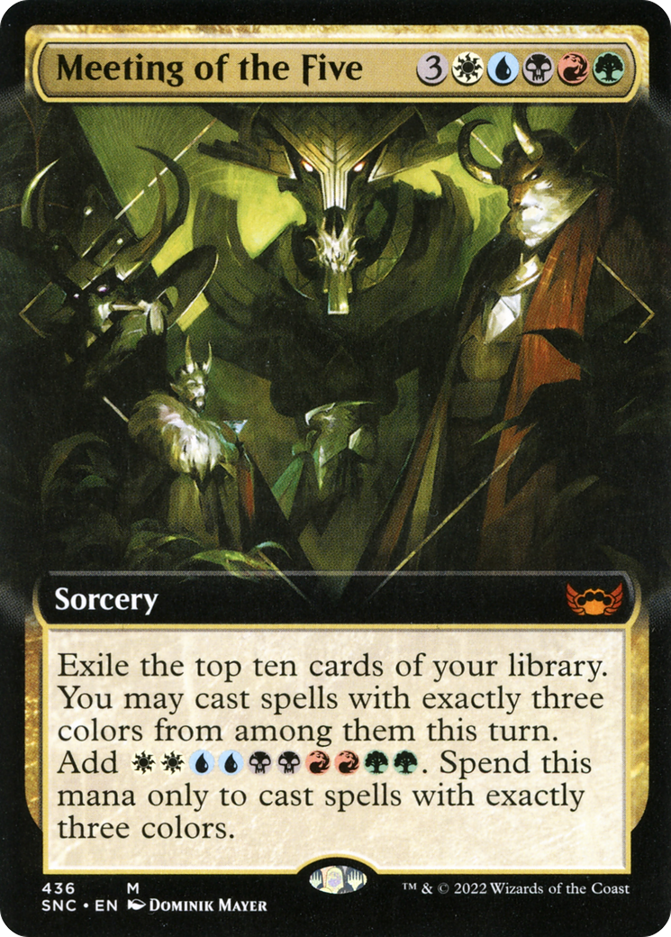 Meeting of the Five (Extended Art) [Streets of New Capenna]