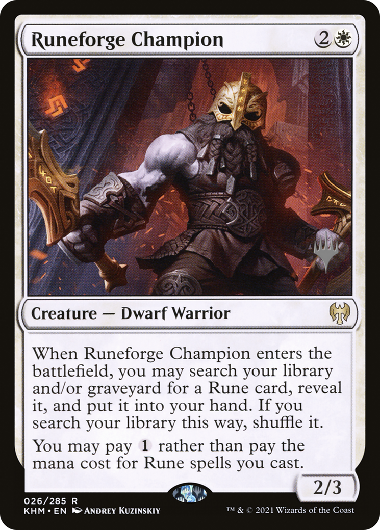 Runeforge Champion (Promo Pack) [Kaldheim Promos]