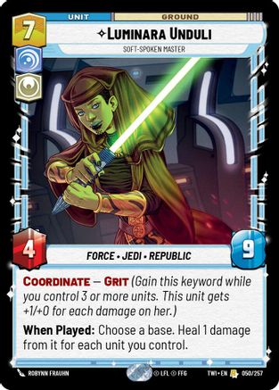 Luminara Unduli - Soft-Spoken Master (050/257) (050/257) [Twilight of the Republic]