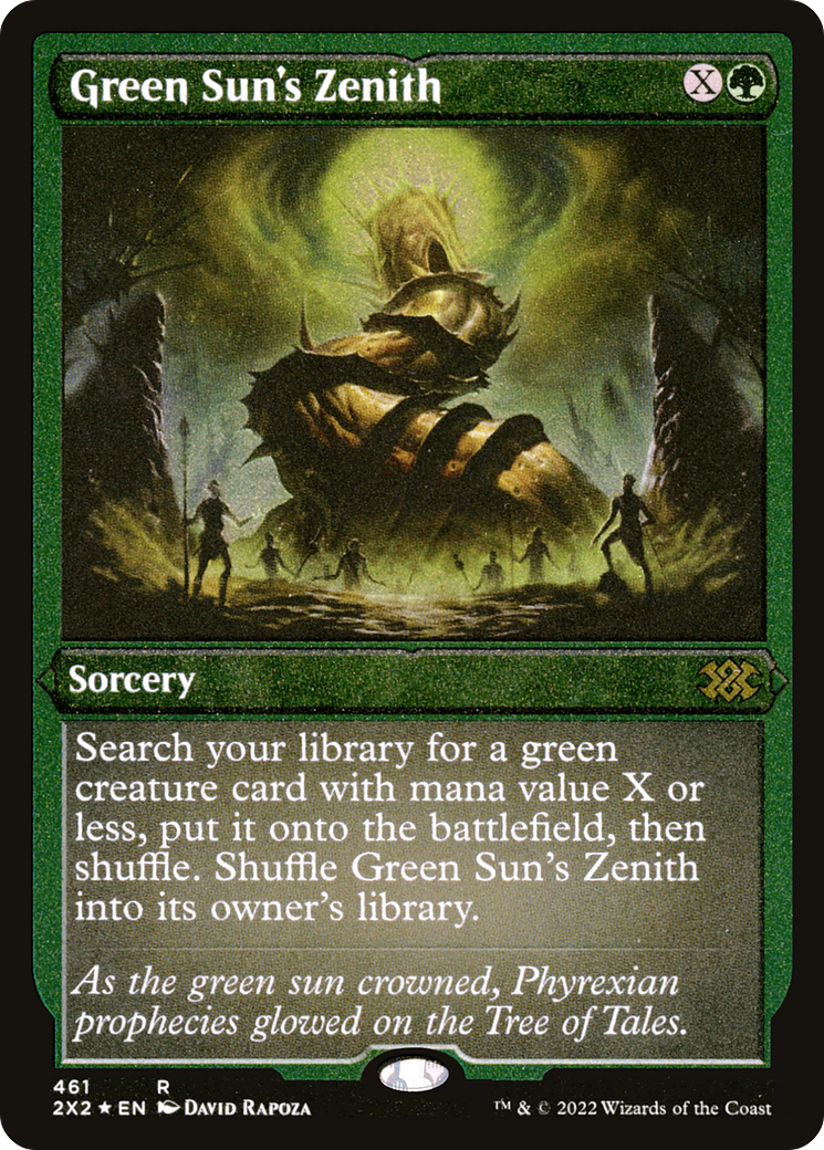 Green Sun's Zenith (Foil Etched) [Double Masters 2022]