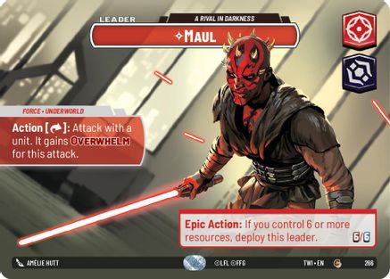 Maul - A Rival in Darkness (266) (Showcase) (266) [Twilight of the Republic]