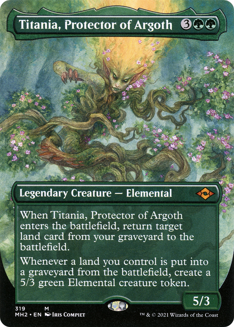 Titania, Protector of Argoth (Borderless Alternate Art) [Modern Horizons 2]