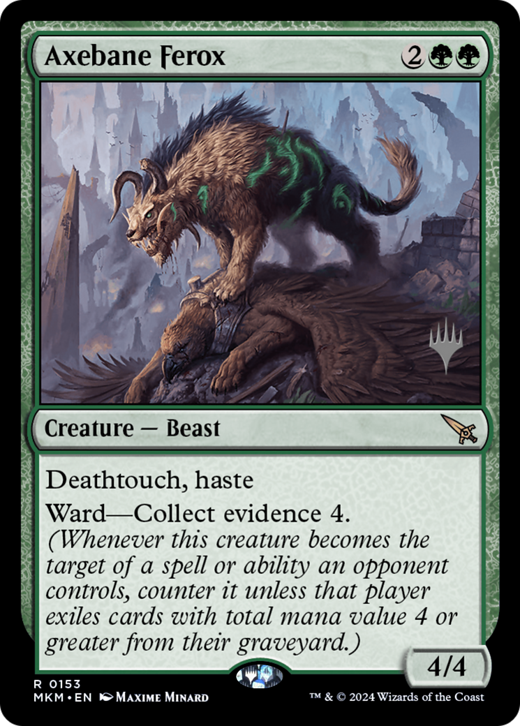 Axebane Ferox (Promo Pack) [Murders at Karlov Manor Promos]