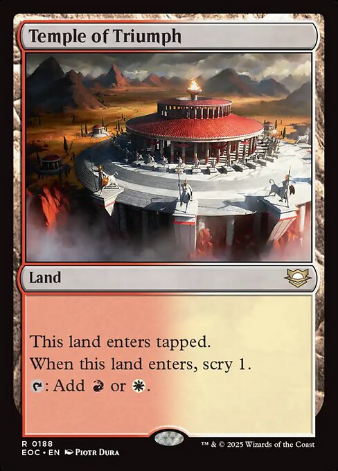 Temple of Triumph (EOC 188) [Edge of Eternities Commander]
