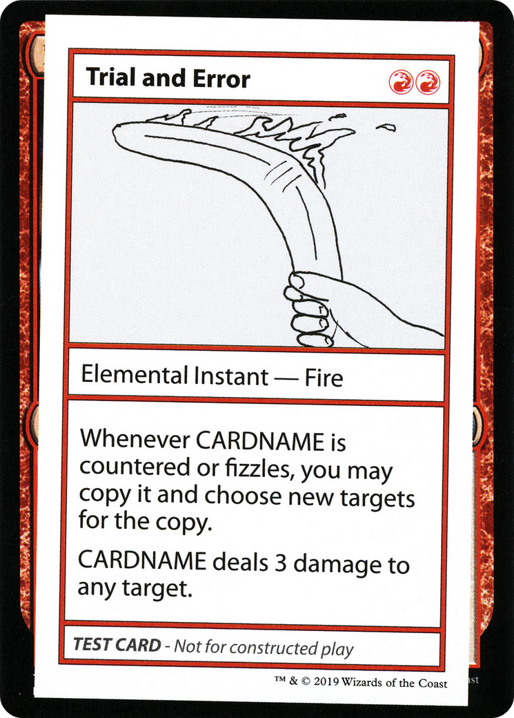 Trial and Error (2021 Edition) [Mystery Booster Playtest Cards]