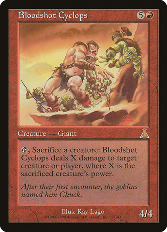 Bloodshot Cyclops [Urza's Destiny]