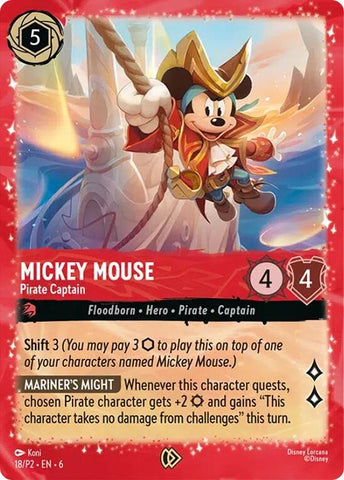 Mickey Mouse - Pirate Captain (18) [Promo Cards]