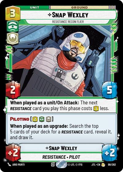 Snap Wexley Resistance Recon Flier (JTL 098/262) [Jump to Lightspeed]
