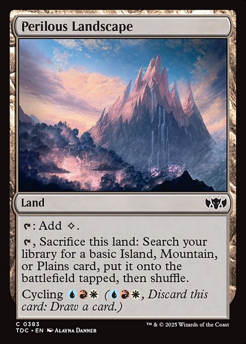 Perilous Landscape (TDC 383) [Tarkir: Dragonstorm Commander]