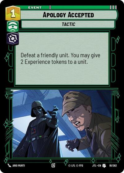Apology Accepted (JTL 091/262) [Jump to Lightspeed]