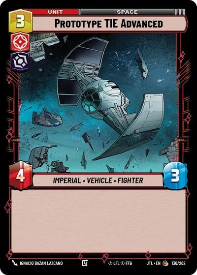 Prototype TIE Advanced (JTL 136/262) [Jump to Lightspeed]