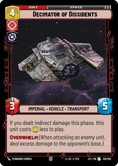 Decimator of Dissidents (JTL 138/262) [Jump to Lightspeed]
