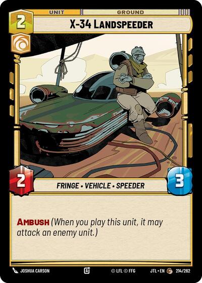 X 34 Landspeeder (JTL 214/262) [Jump to Lightspeed]