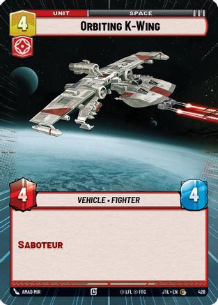 Orbiting K-Wing (428) (Hyperspace) (428) [Jump to Lightspeed]