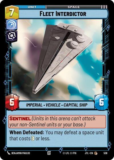 Fleet Interdictor Foil (JTL 538) [Jump to Lightspeed]