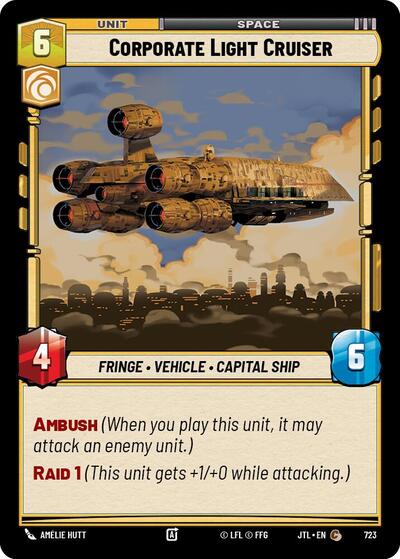 Corporate Light Cruiser Foil (JTL 723) [Jump to Lightspeed]