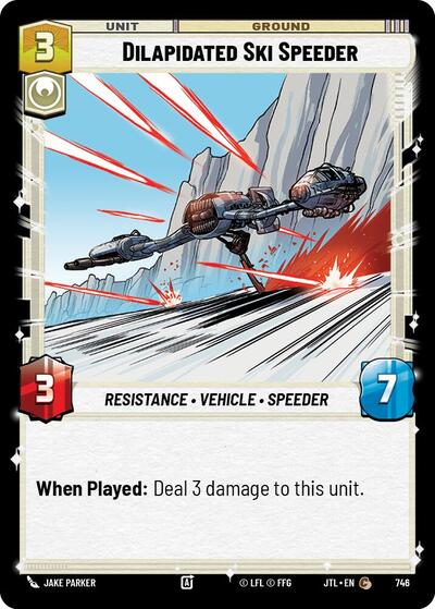 Dilapidated Ski Speeder Foil (JTL 746) [Jump to Lightspeed]