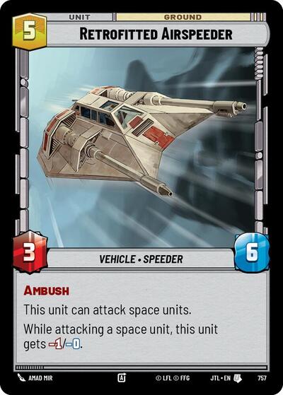 Retrofitted Airspeeder Foil (JTL 757) [Jump to Lightspeed]