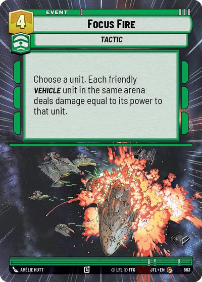 Focus Fire Hyperspace Foil (JTL 863) [Jump to Lightspeed]