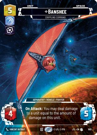 Banshee - Crippling Command (1051) (Prestige Foil) (1051) [Jump to Lightspeed]