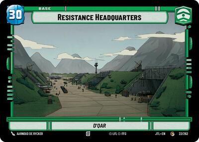 Resistance Headquarters Shield (JTL 022/262 // T04/T04) [Jump to Lightspeed]