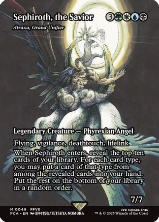 Sephiroth, the Savior - Atraxa, Grand Unifier (Showcase) [FINAL FANTASY : Through the Ages]