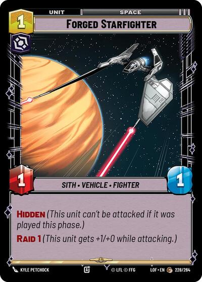 Forged Starfighter (LOF 228/264) [Legends of the Force]