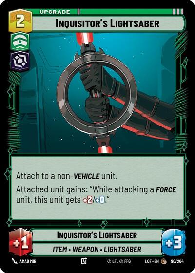 Inquisitors Lightsaber (LOF 090/264) [Legends of the Force]