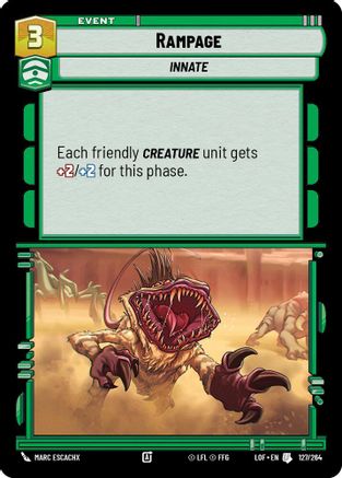 Rampage (127/264) (127/264) [Legends of the Force]