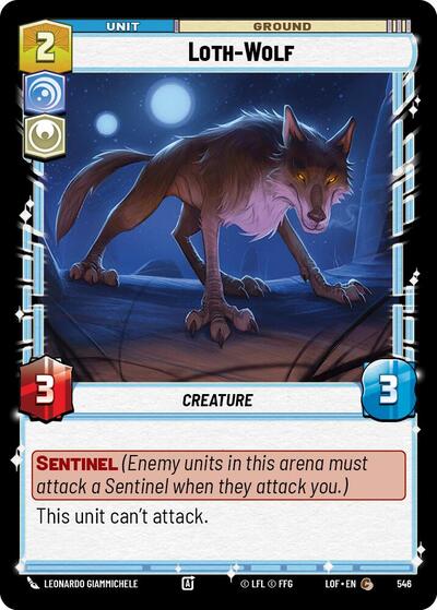 Loth Wolf Foil (LOF 546) [Legends of the Force]